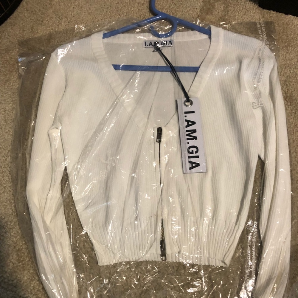 I.AM.GIA NWT THEA KNOT TOP WHITE LARGE